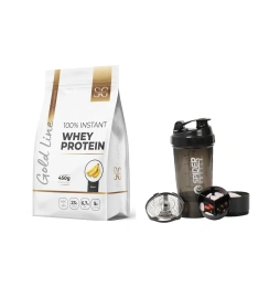 Набір “Energy Protein Pack” — Whey Protein 450 г (банан) + Spider Bottle Shaker